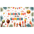 thumbnail image 5 of Colorful Design School's Out Summer Party School Holiday Vacation Banner for Kids Party Outdoor Decoration Summer Celebration, 5 of 6