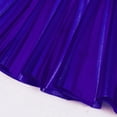 thumbnail image 6 of vastwit Kids Girls Shiny Metallic High Waist Pleated Skirt Athletic Jazz Hip Hop Dance Skater Skort Royal Blue XXS, 6 of 7
