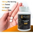 ThyroKI Potassium Iodide Tablets NonGMO Fast Dissolving Tablets 130 mg