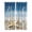 Brown Blue, variant on 2 Panels Kitchen Tier Curtains 39 Inch Length, Starfish Grommets Window Treatment Curtain, Coastal Coral Ocean Turquoise Brown Wooden Thermal Curtains Drapes for Living Room/Bathroom