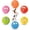 Burger Shape Assorted Color, variant on Latex Dog Squeaky Toys Rubber Soft Dog Toys Chewing Squeaky Toy Fetch Play Balls Toy for Puppy Small Pets 6pcs for Mini, Small Breeds, 2.28"*2.28"*1.30"