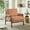 Orange, variant on 35" Velvet Upholstery Butacas Para Sala Couch, Comfy Small Chair with High-Density Sponge, Reading Nook Chair with Padded Feet for Living Room, Study Rooms, Blue