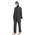 thumbnail image 4 of XEGLSBU Women's Muslim Swimwear Long Sleeve Burkini Full Cover Swimsuit Hijab Rash Guard, 3pcs Set, 4 of 6