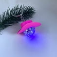 thumbnail image 6 of LICEWO Vintage Cowboy Hat Disco Ball Keychain Pink Hat Disco Ball Decorations Car Keyring LED Mini Disco Ball Ornaments, 6 of 11
