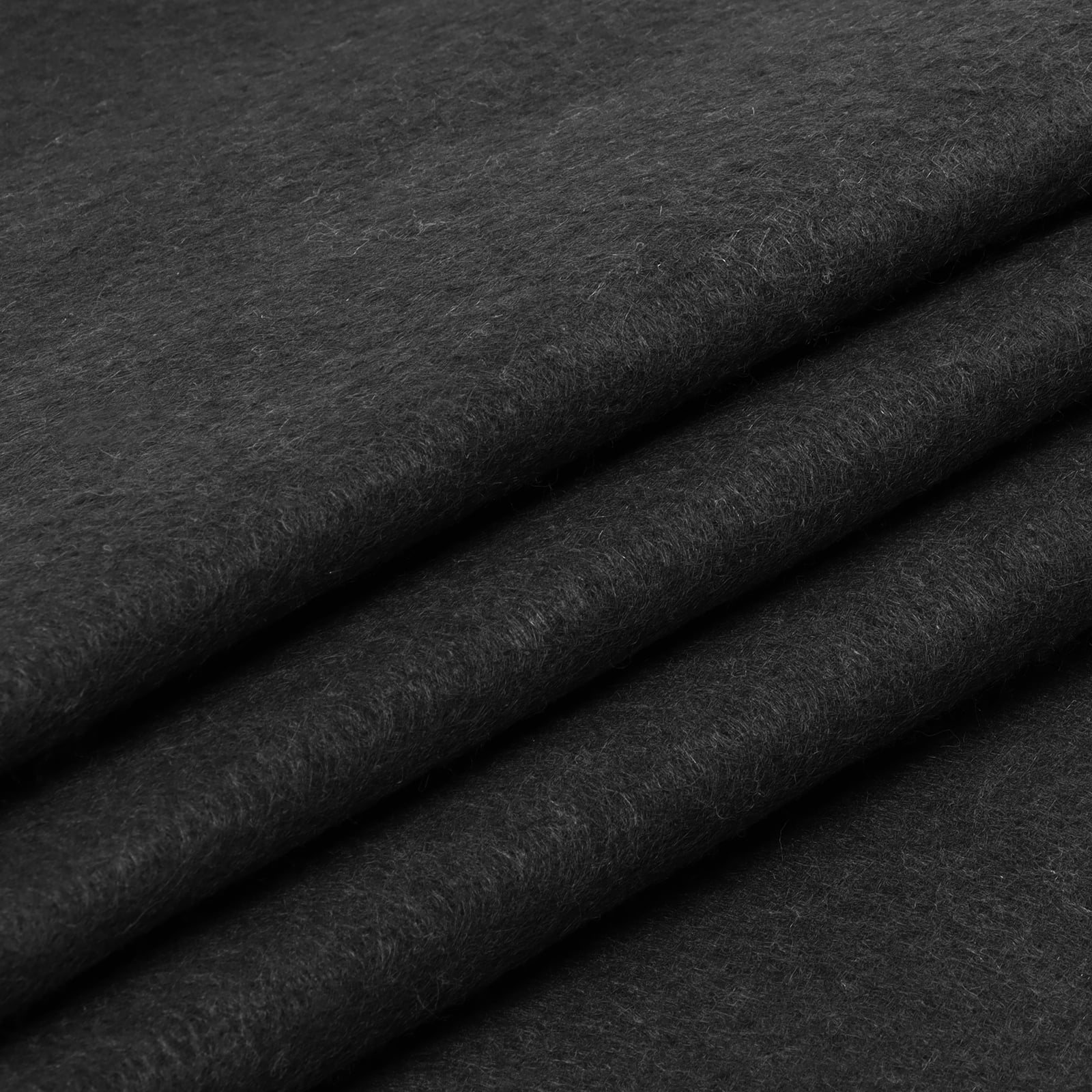 Craft Felt Fabric Sewing Felt Sheets Nonwoven for Patchwork DIY, Cards, Carpet Sold by the Yard Black
