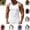 White, variant on Mfakffe Mens Tank Top Casual Sport Fitness Sleeveless Comfy Vest Stretch Quick Dry Vintage Tank Top