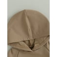 thumbnail image 6 of Baby Romper, 3 6 12 18M Long Sleeve Hooded Solid Fall Casual Bodysuit Clothes for Girls Boys, 6 of 9