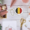 thumbnail image 6 of 3drose, Belgium Flag, 3 inch Snowflake Porcelain Ornament, 6 of 7