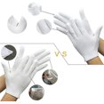 thumbnail image 2 of Para manos secas y eczema, paquete de 24 guantes de trabajo de algodón blanco Jewelry Check, 2 of 5