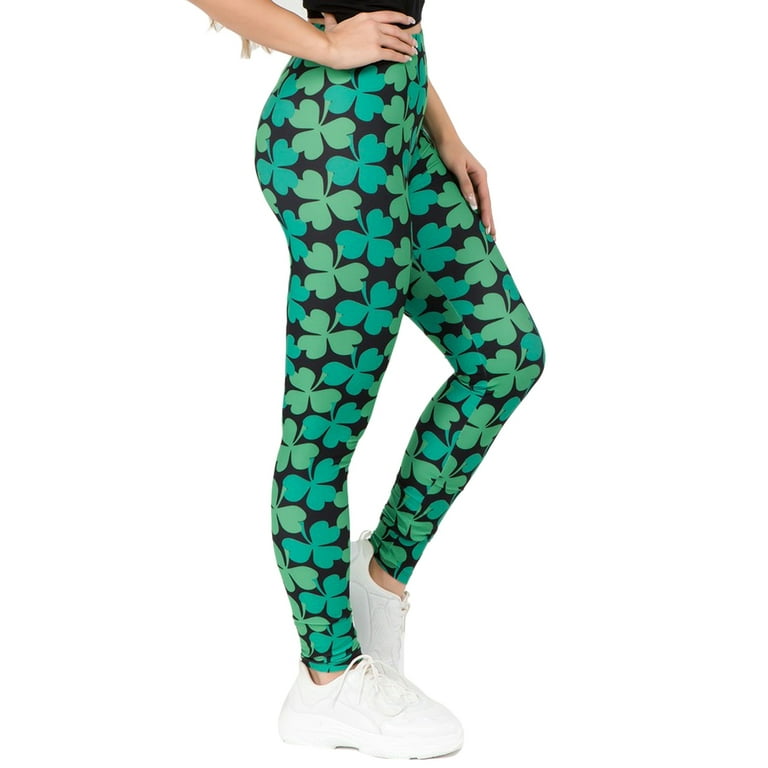 Women's 4-Leaf Clover Print Leggings