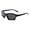 Black (Black), variant on Unisex Sports Sunglasses Geometric Oval Wrap Around Lightweight UV 400 Silver