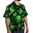 thumbnail image 2 of Saint Patrick's Day Men's Casual Button Down Short Sleeve Hawaiian Printed Summer Beach Shirts, 2 of 6
