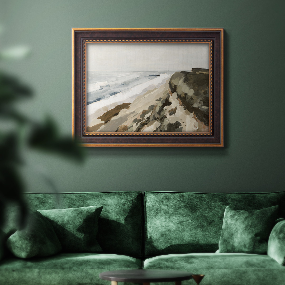 Bluff Bay I Premium Framed Canvas- Ready to Hang