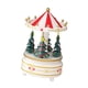 thumbnail image 4 of Caja de música decorativa con forma de carrusel navideño, mecanismo de cuerda, ligera y decorativa. Estilo C, 4 of 9