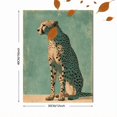 thumbnail image 3 of UXIEQU Cheetah Silhouette Canvas Wall Art Print 15.75x11.81 Inches, 3 of 8
