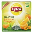 thumbnail image 4 of 6 LIPTON MANDARIN ORANGE Flavored Green Tea Boxes 120 Silk Pyramid Bags Total, 4 of 9