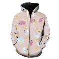 thumbnail image 1 of Sudadera con capucha y cremallera con estampado 3D de invierno con pintura de arte de grafiti para mujer y hombre, tops casuales de moda de gran tamaño, 1 of 6