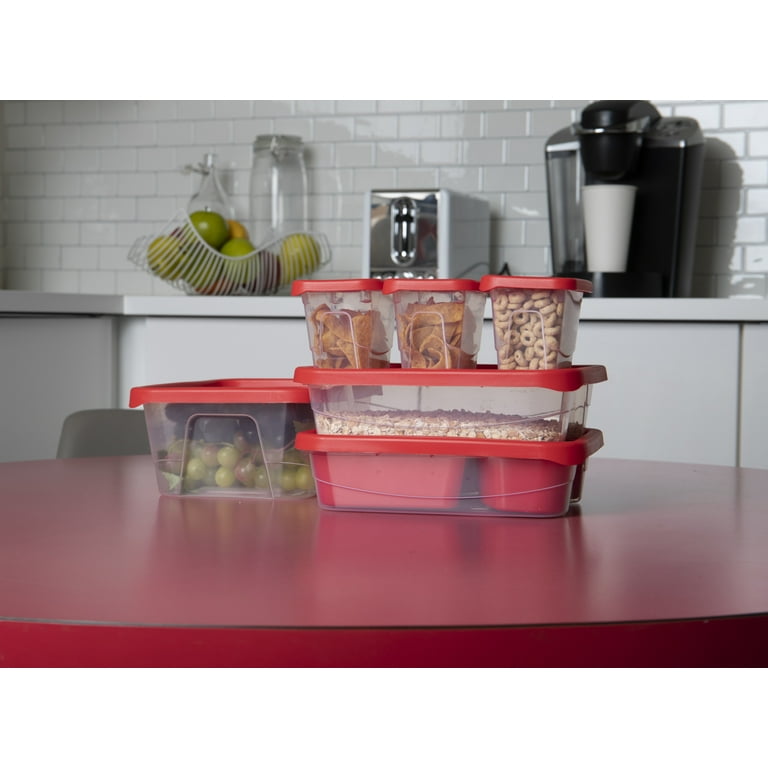 1pc Clear 4 Compartment Food Storage Box, Kitchen Meal Prep