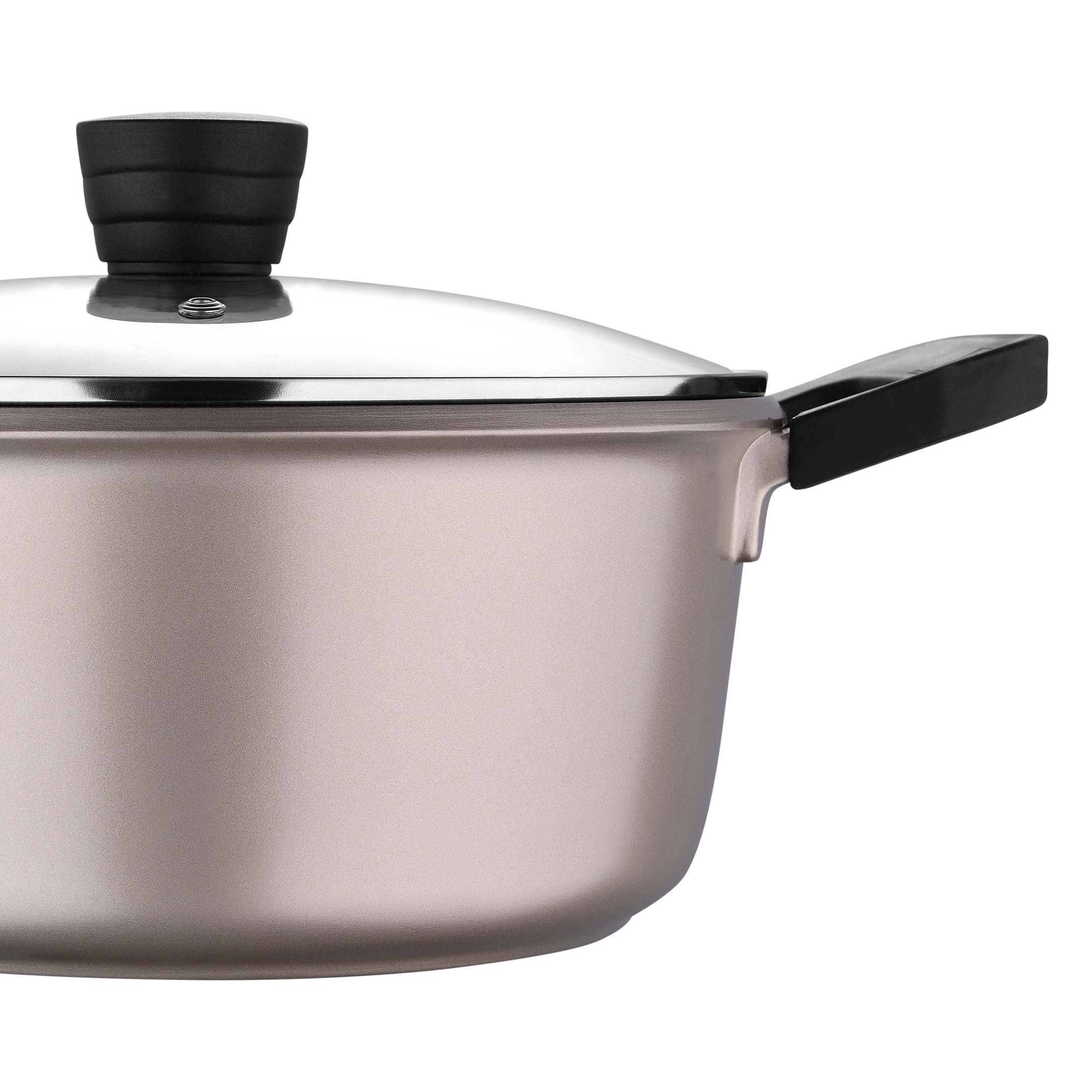 Ballarini RT2LD.24 Rialto Aluminum 5-quart Non-stick Dutch Oven with Glass  Lid - Bed Bath & Beyond - 12033689