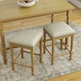 thumbnail image 5 of Carolina Classics Brittany Deluxe 26" Wood Stool in Honey Brown (Set of 2), 5 of 6