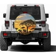 thumbnail image 2 of Floral Vintage Seamless Spare Tire Cover Dust-Proof Wheel Tire Cover Fit Trailer, RV, SUV and Many Vehicle, 2 of 8
