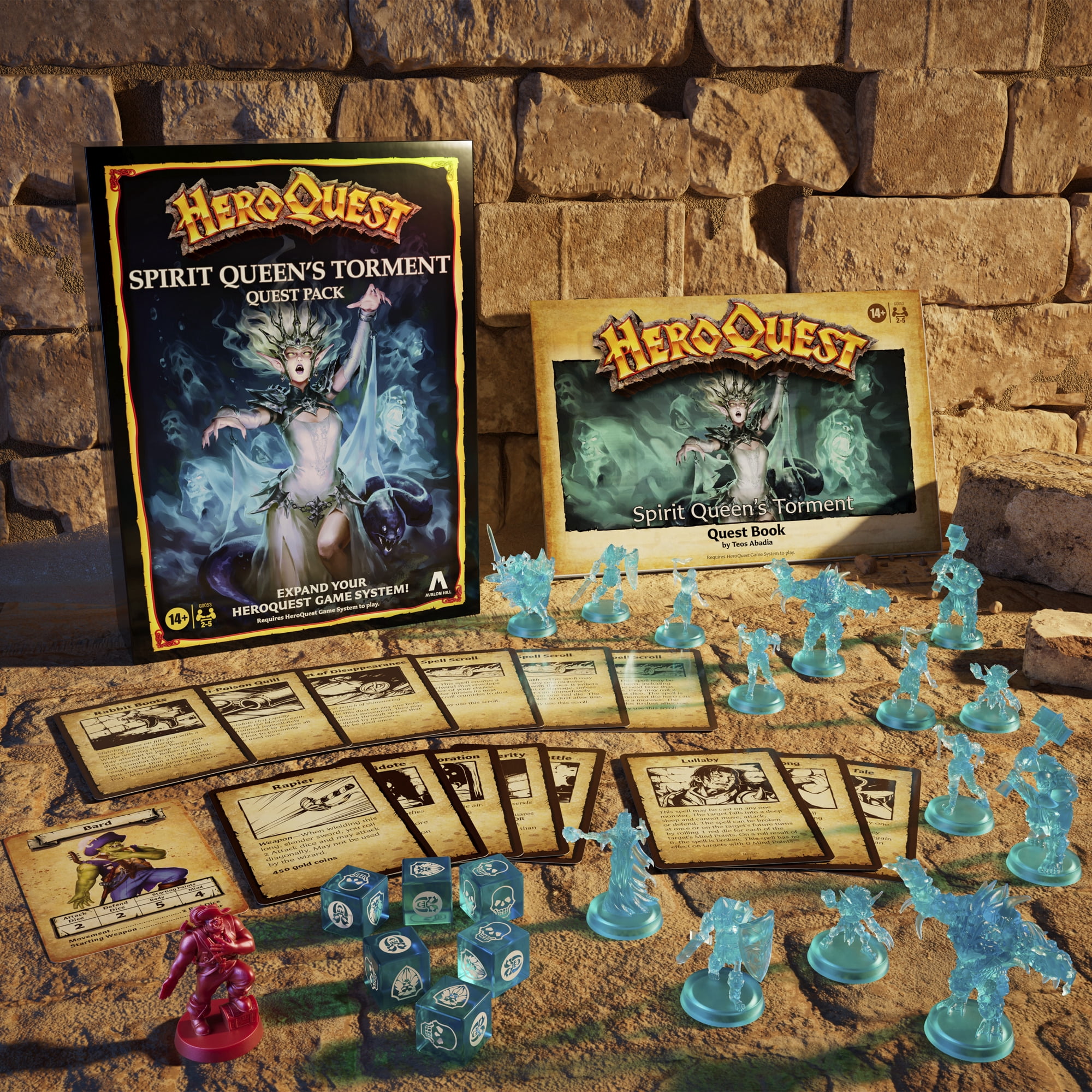 Hasbro Games HeroQuest Spirit Queen's Torment Quest Pack, Requires HeroQuest Game System to Play, Ages 14+