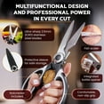thumbnail image 3 of SpartaSake Premium Stainless Steel Kitchen Shears Sleeve Heavy Duty Food Scissors (Black/White), 3 of 8