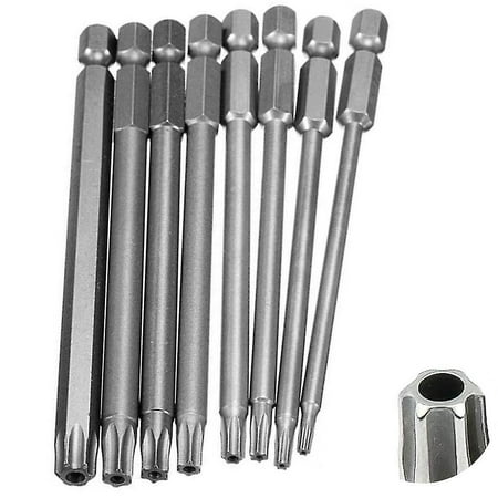 Torx Bits Set, Hex Shank S2 Premium Steel Torx Head Drill Bit Set ...