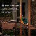 thumbnail image 6 of Sunjoy Beechhurst 8.5 ft. x 13 ft. Steel Arched Pergola with Natural Wood Looking Finish and Tan Shade, 6 of 9