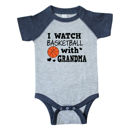 

Inktastic I Watch Basketball with Grandma Gift Baby Boy Bodysuit