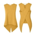 thumbnail image 5 of SwiftWear Women's Crew Neck Tank Top with Asymmetric Hem Cross Back Summer Sleeveless Casual Top Soft Stretch Everyday Wear​, 5 of 8
