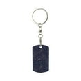 thumbnail image 2 of Uemuo Navy Dark Blue Pattern Rectangular Metal Keychain - Durable, Stylish, and Personalized Key Ring for Men and Women,Engraved Keychain,Gift Slim Sturdy Keychain, 2 of 7