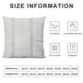 thumbnail image 5 of BANET  - Standard Size Pillow Cases , Pillowcases Pillow Shams Covers, Soft Microfiber, Striped Stripes Light Gray Grey on White, 5 of 5