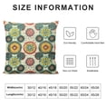 thumbnail image 5 of BANET  Throw Pillow Covers Green Vintage Traditional Bohemian Floral Pattern Short Plush Pillowcase Home Decor Cushion Case for Couch Sofa Bed, Super Soft &amp; Comfortable 20x20in, 5 of 5
