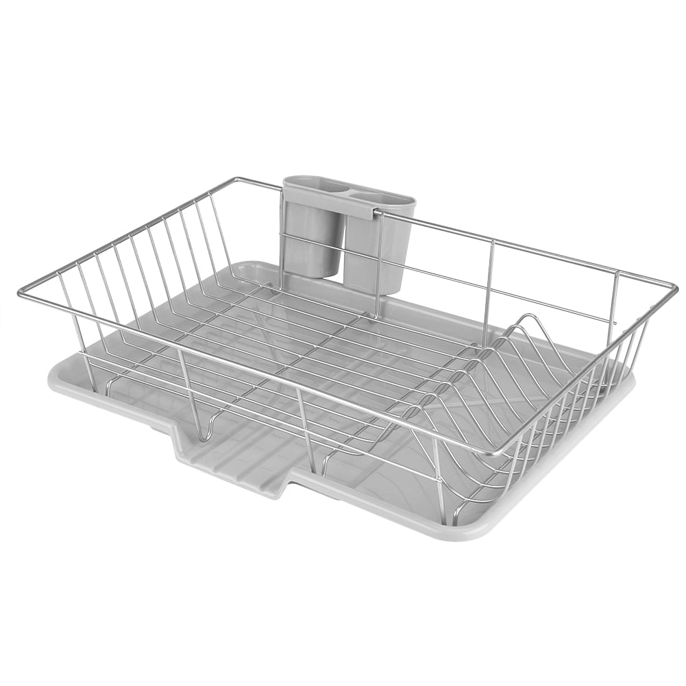 Mavis Laven Dish Drainer Metal Dish Storage Rack Drainer Kitchen