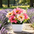 thumbnail image 5 of Clearance Artificial flowers under $5,‌Artificial Chrysanthemum Flower Gypsophila Pot Bonsai Decor Lifelike Flowers In Planter Realistic Home & Decor Perfect For Garden Wedding, 5 of 7