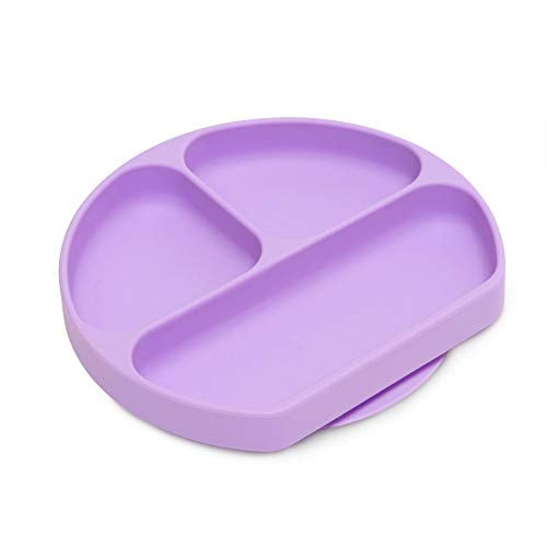 Bumkins Silicone Grip Dish, Suction Plate, Divided Plate, Baby and