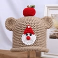 thumbnail image 4 of Cozy Christmas Knit Beanie For Women Men Fun Holiday Party Hat Cute Xmas Stocking Cap Soft Yarn Winter Earflap Cap For Family, 4 of 4