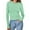 a_Mint Green, variant on Qepwsc Women's Crew Neck Long Sleeve Shirts Casual Basic T Shirts Lightweight Base Layer Solid Slim Fits Tops