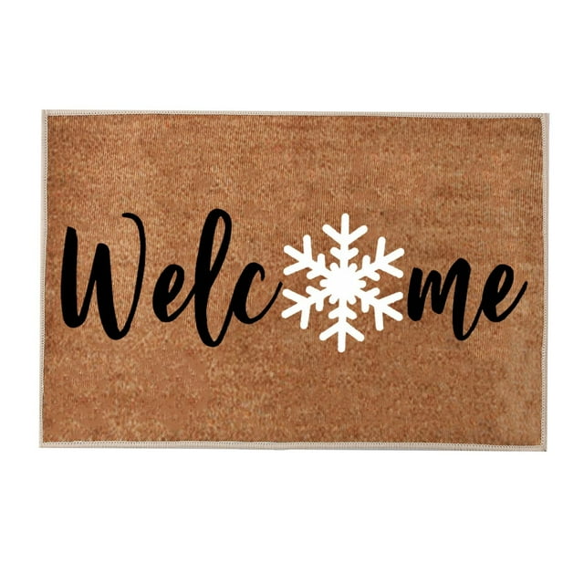 Binwennn Blankets Large Small Blankets Christmas JOY Red And Green Rug Merry Christmas Doormat Room Door Mat Welcome Home Welcome Doormat Funny Doormat New Home Door Mat Carpet