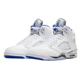 thumbnail image 3 of Men's Jordan 5 Retro "Stealth" White/Hyper Royal-Stealth (DD0587 140) - 14, 3 of 8