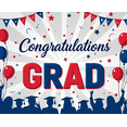 thumbnail image 4 of Congrats Grad Themed Banner with Stars Balloons and Grad Silhouettes Backdrop Party Decorations for Graduation Ceremony Celebration Photography Props Graduation Party Decor Background, 4 of 8