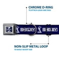 thumbnail image 5 of Carroll Shelby Pet Collar, Dog Collar Metal Seatbelt Buckle, Shelby Box Logo and Super Snake Cobra Blue White, 13 to 17 Inches 1.5 Inch Wide, 5 of 8