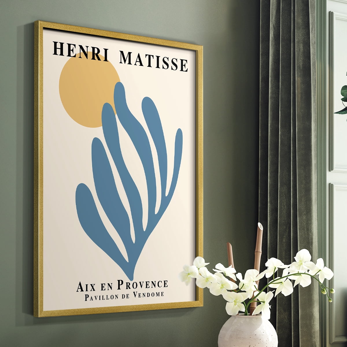 Matisse XCI Framed Print - Solid Wood
