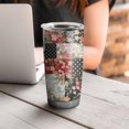 thumbnail image 4 of 20 Oz Pioneer Flower Coffee Tumbler Double Wall Insulated Stainless Steel Water Bottle | Metal Reusable Thermoses Flask with Cup Cap | Leak & Sweat Proof with Anti-Dust Lid, 4 of 7