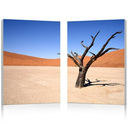 UPC 847321011625 product image for Desert Solitude Mounted Print Diptych in Multicolor | upcitemdb.com
