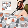 thumbnail image 6 of Yayeee Faucet Mat for Kitchen Sink 14.7" Diatomite Long Splash Guard Pad, Gray Snow Houses, 2 Pack, 6 of 7