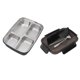 thumbnail image 4 of Fiambrera, Ligera, Compacta, Vajilla A Juego, Diseño Compartimental, Fiambrera Bento Para Viajes, Oficina, Picnic ANGGREK Negro, 4 of 8