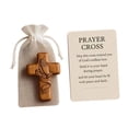 thumbnail image 3 of Cruz de madera, cruz coleccionable de madera para sostener, ideal como regalo de ánimo o para la estantería de la habitación infantil. con las manos, 3 of 9