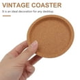 thumbnail image 3 of 2 posavasos creativos de corcho para tazas, estilo simple, para uso doméstico (color madera), 3 of 7